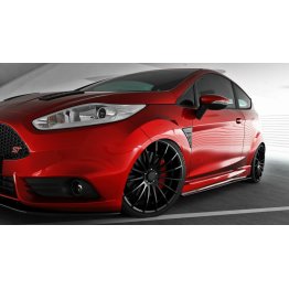 Накладки сплиттеры на пороги на Ford Fiesta MK7 ST / ST-Line / Zetec S